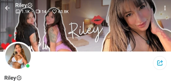 Riley’s OnlyFans page